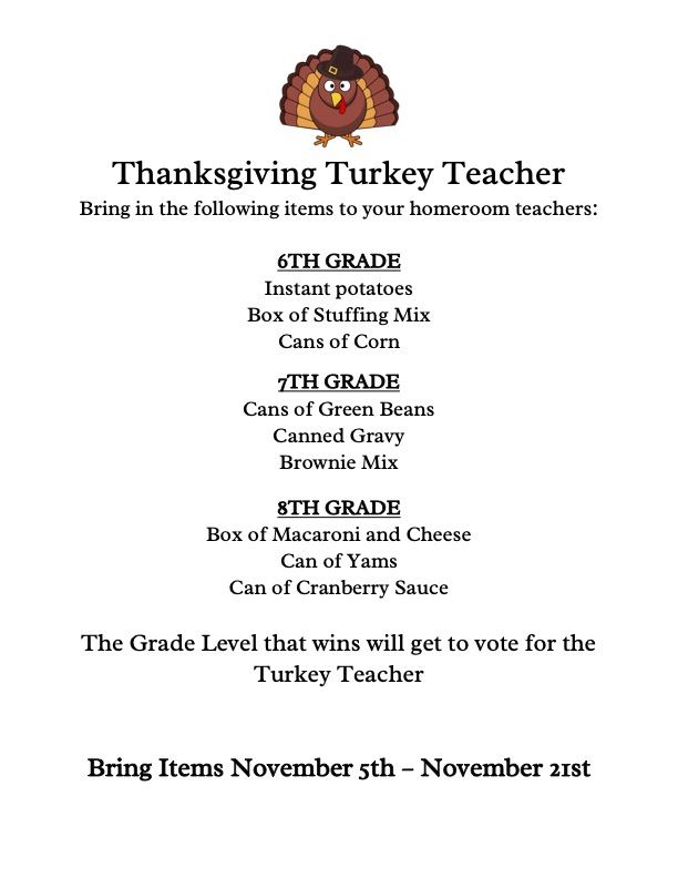  Turkey Teacher items by grade level